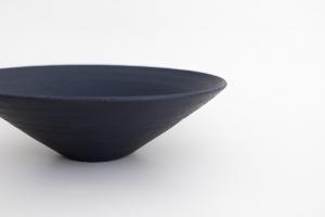 平鉢 7寸 黒マット