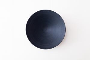 平鉢 7寸 黒マット