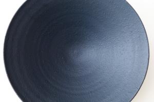 平鉢 7寸 黒マット