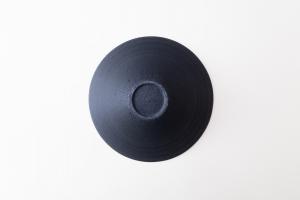 平鉢 7寸 黒マット