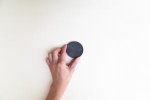 シルバーレスト 丸 黒