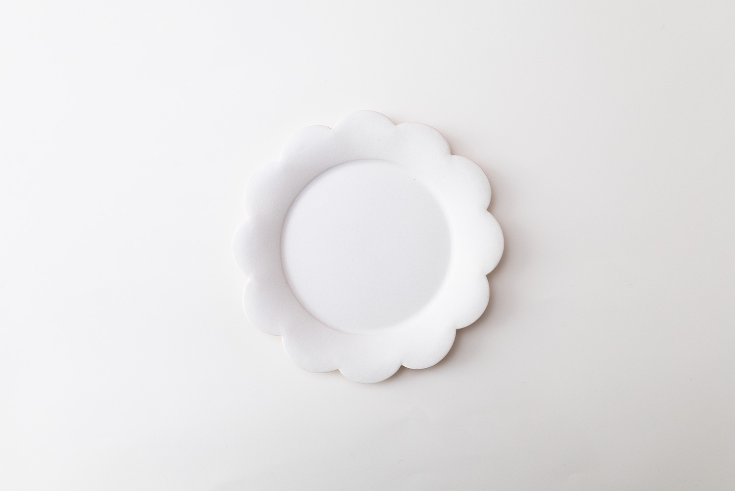 フラワープレート 白マット
