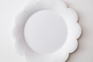 フラワープレート 白マット