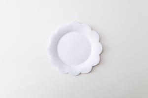 フラワープレート 白