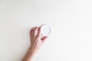 フラワープレート 白 φ80