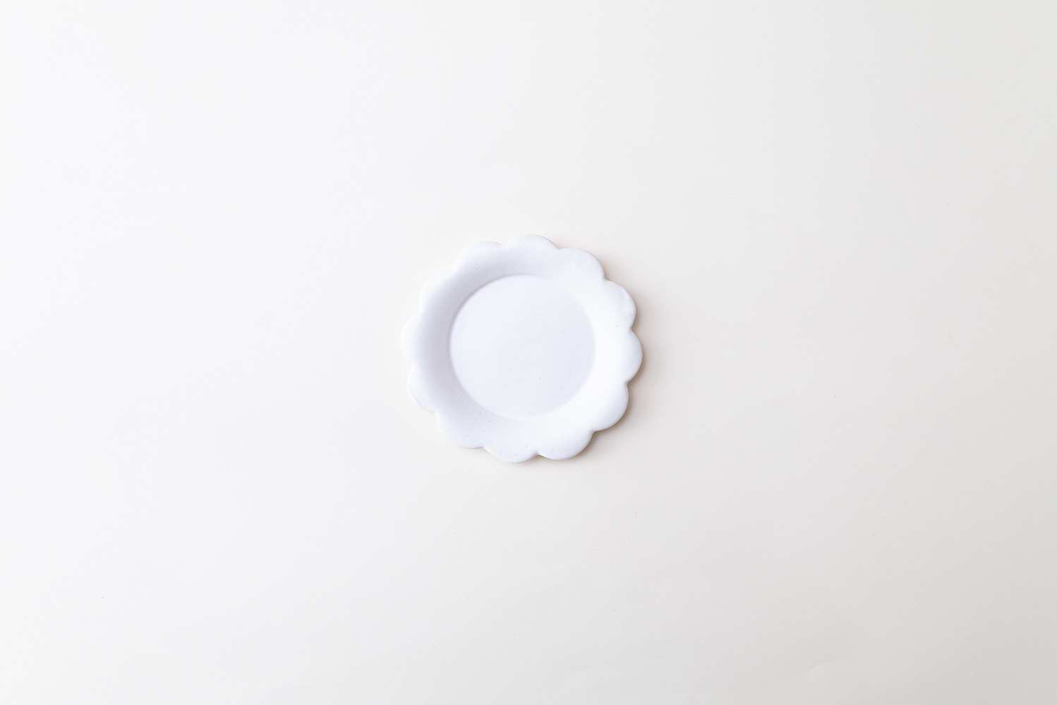 フラワープレート 白 φ110